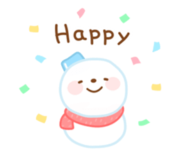 Snowman English sticker #14263087