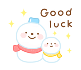 Snowman English sticker #14263088