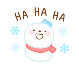 Snowman English sticker #14263090