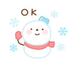 Snowman English sticker #14263092