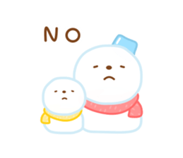 Snowman English sticker #14263093