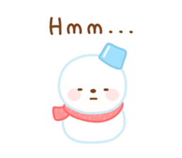 Snowman English sticker #14263094