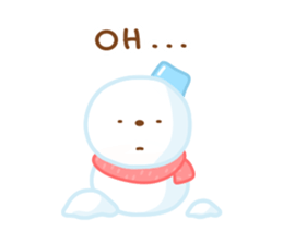 Snowman English sticker #14263095
