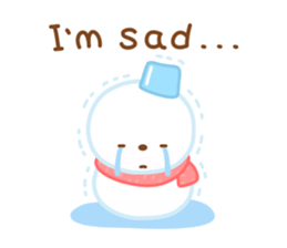 Snowman English sticker #14263097