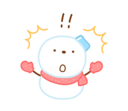 Snowman English sticker #14263099