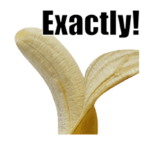 Moving Banana E sticker #14263514