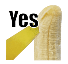 Moving Banana E sticker #14263521