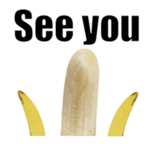 Moving Banana E sticker #14263529