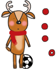 The deer to which soccer is preferred sticker #14263856