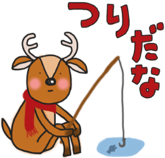 The deer to which soccer is preferred sticker #14263872