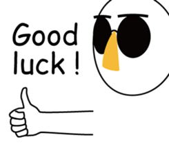 Nose sunglasses go fishing to the sea. sticker #14264030