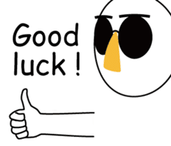 Nose sunglasses go fishing to the sea. sticker #14264030