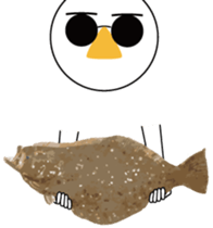 Nose sunglasses go fishing to the sea. sticker #14264046