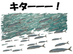 Nose sunglasses go fishing to the sea. sticker #14264058