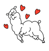 Unrestrained alpaca sticker #14264188