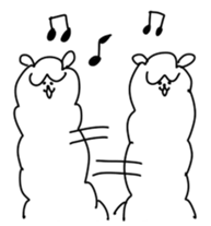 Unrestrained alpaca sticker #14264191