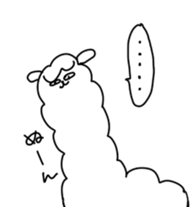 Unrestrained alpaca sticker #14264192