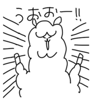 Unrestrained alpaca sticker #14264193