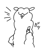 Unrestrained alpaca sticker #14264195