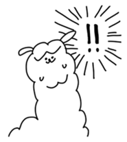 Unrestrained alpaca sticker #14264198