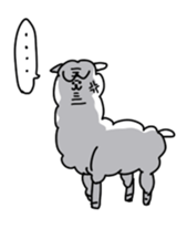 Unrestrained alpaca sticker #14264201