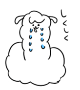 Unrestrained alpaca sticker #14264205