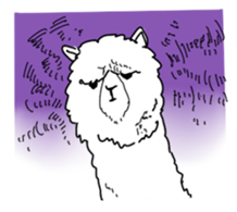 Unrestrained alpaca sticker #14264211