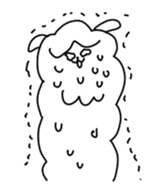 Unrestrained alpaca sticker #14264216