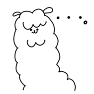Unrestrained alpaca sticker #14264219