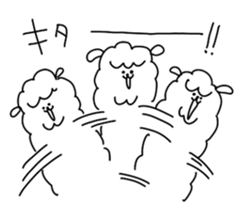 Unrestrained alpaca sticker #14264221