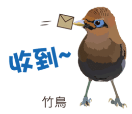 Taiwan wild bird series_2 by Gerald Her sticker #14264900