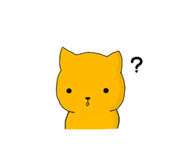 Yellow cat 1 sticker #14265718
