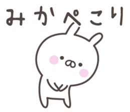 MIKA's basic pack,cute rabbit sticker #14266057