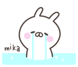 MIKA's basic pack,cute rabbit sticker #14266079