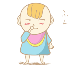 A cute baby's daily conversation sticker #14266217