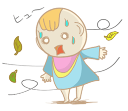 A cute baby's daily conversation sticker #14266218