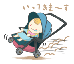 A cute baby's daily conversation sticker #14266219