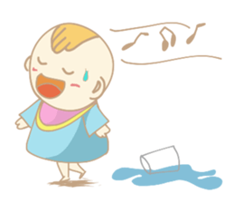 A cute baby's daily conversation sticker #14266220