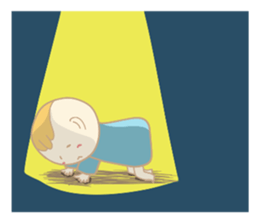 A cute baby's daily conversation sticker #14266226