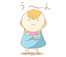 A cute baby's daily conversation sticker #14266233