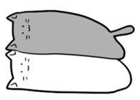 stretchy cats sticker #14267139
