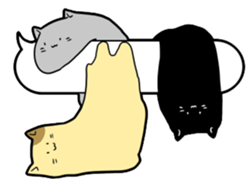 stretchy cats sticker #14267145