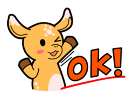 "DOUBUTSU URANAI"sticker Moon Group Ver. sticker #14267322