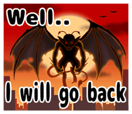 Angel and devil w/god sticker #14267513