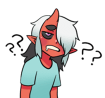Demon and friends sticker #14267727