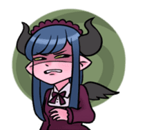Demon and friends sticker #14267729