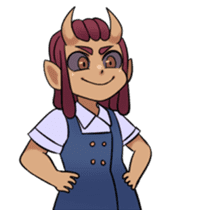 Demon and friends sticker #14267732