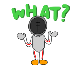 Fencing girl Yuri sticker #14268233