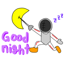 Fencing girl Yuri sticker #14268242