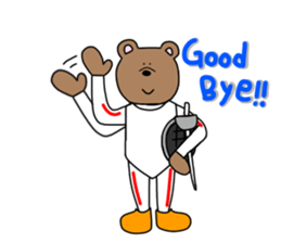 Fencing girl Yuri sticker #14268244